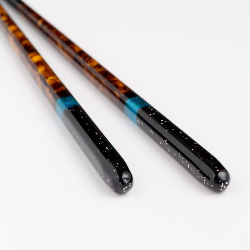 Chopstick Pair (Yozora & Akatsuki) Paulownia Gift Box w/ Chopstick Holder - Image 3