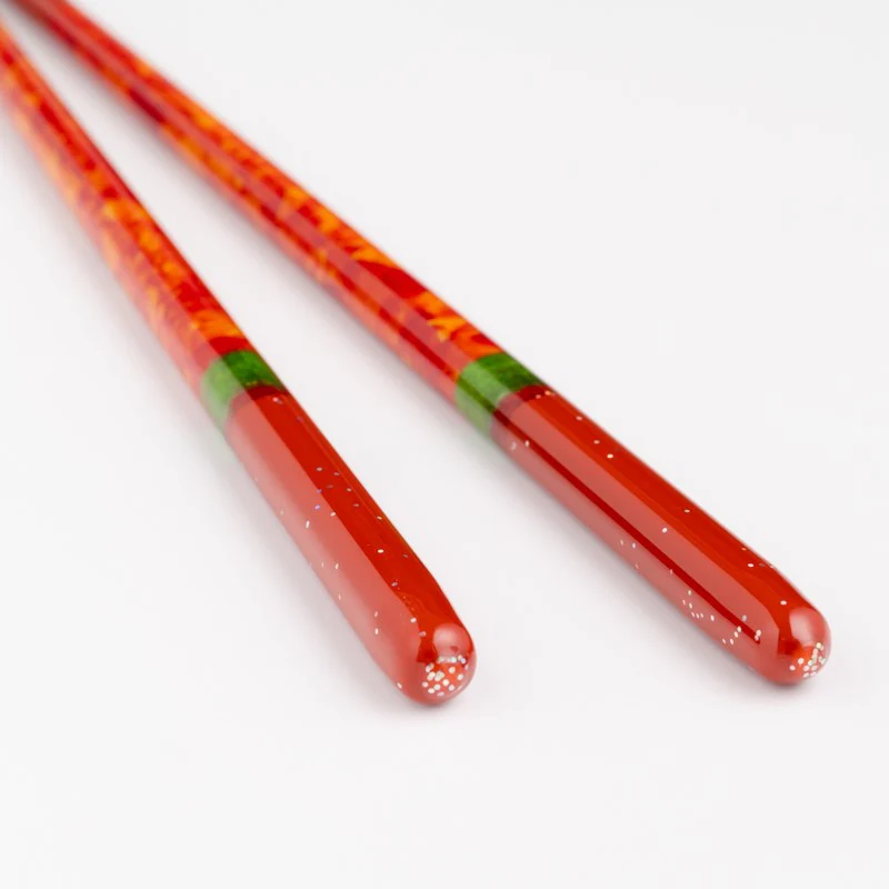 Chopstick Pair (Yozora & Akatsuki) Paulownia Gift Box w/ Chopstick Holder - Image 4