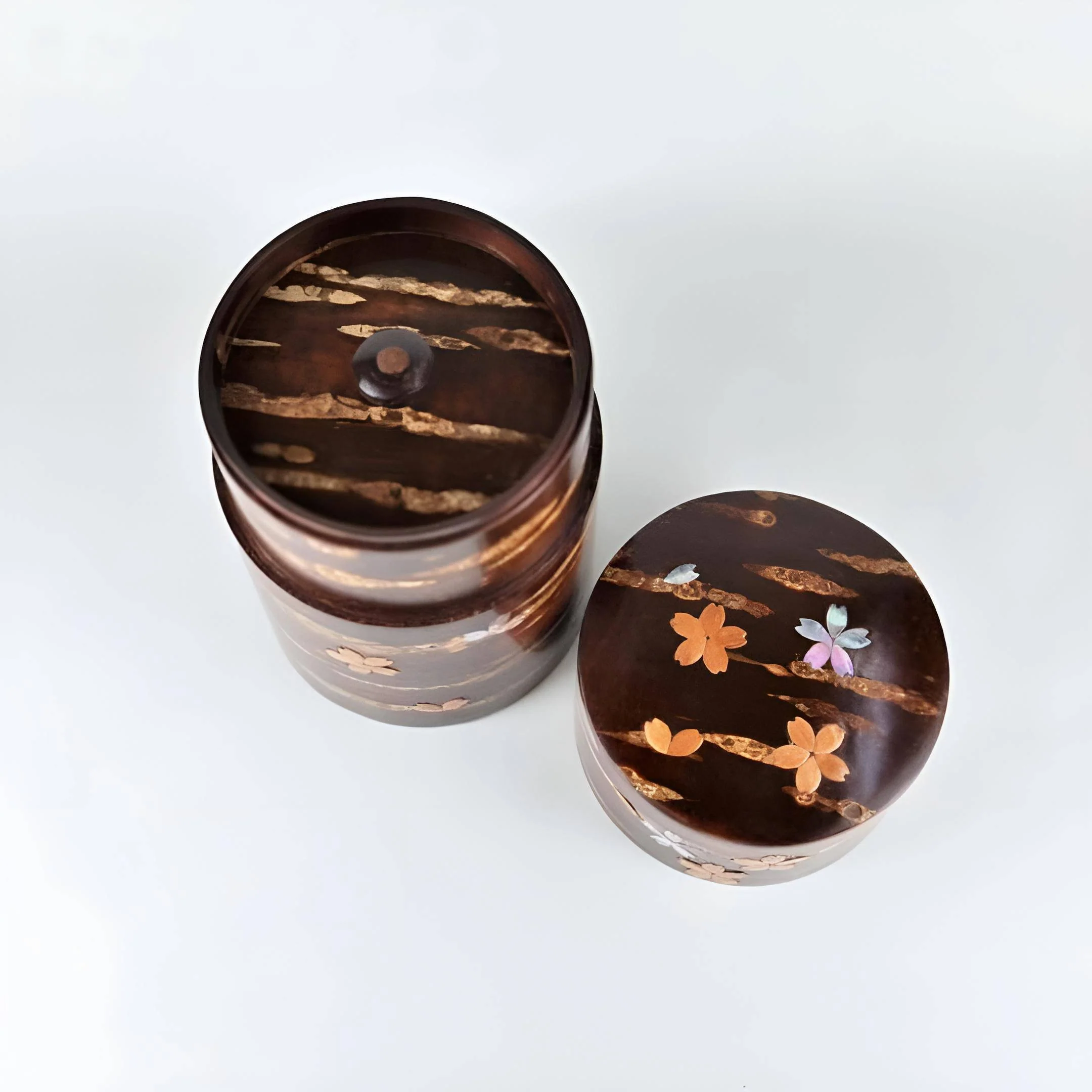 Scattered Flowers Cherry Bark Tea Canister - Image 6