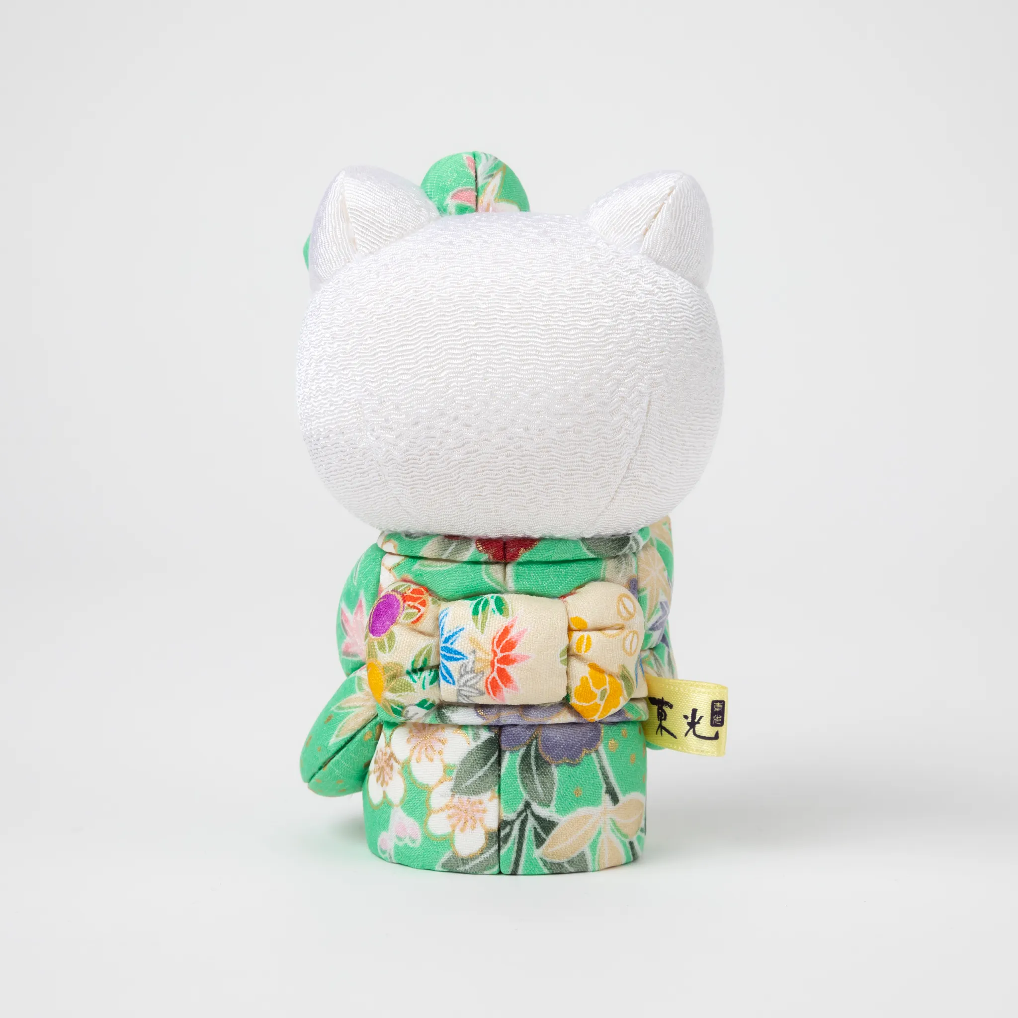 Edo Kimekomi Kimono Maneki Hello Kitty Green - Image 4