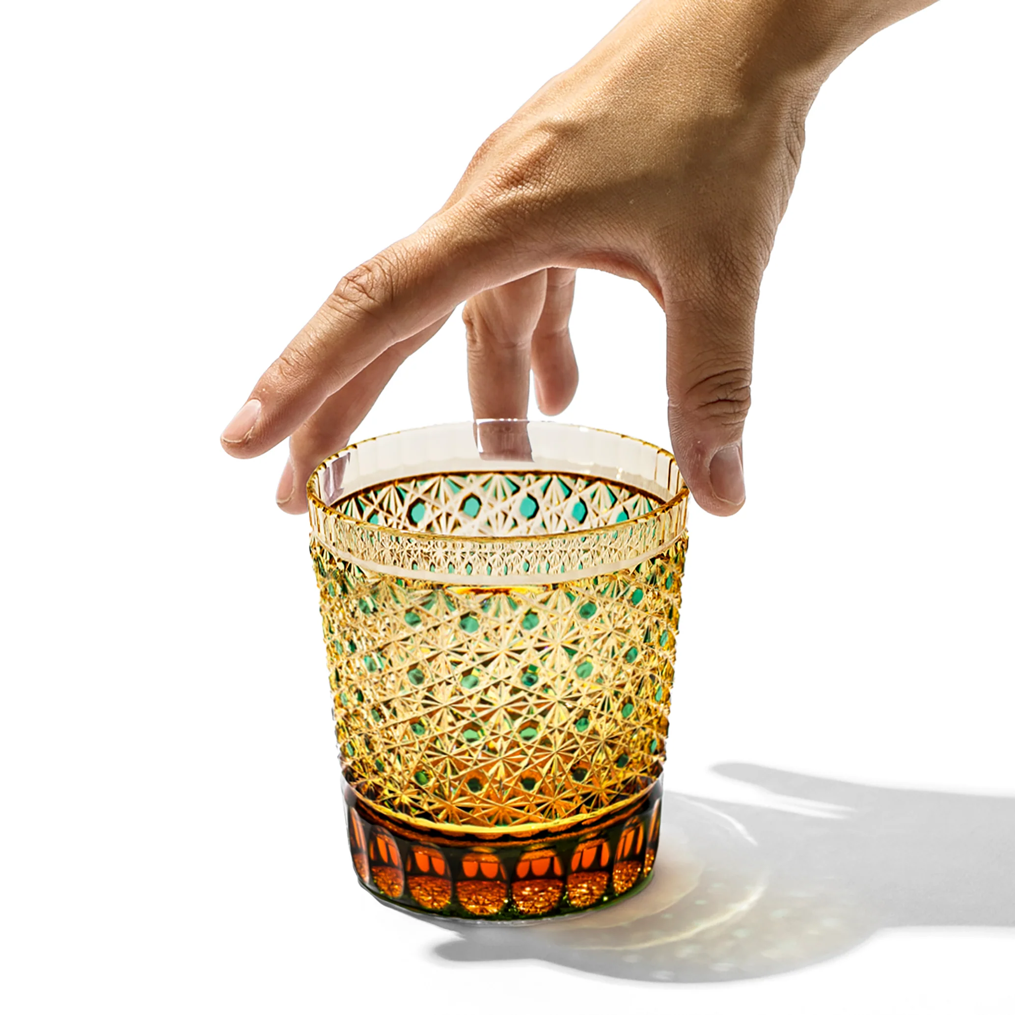 Edo Kiriko Kagome Whiskey Glass - Image 13