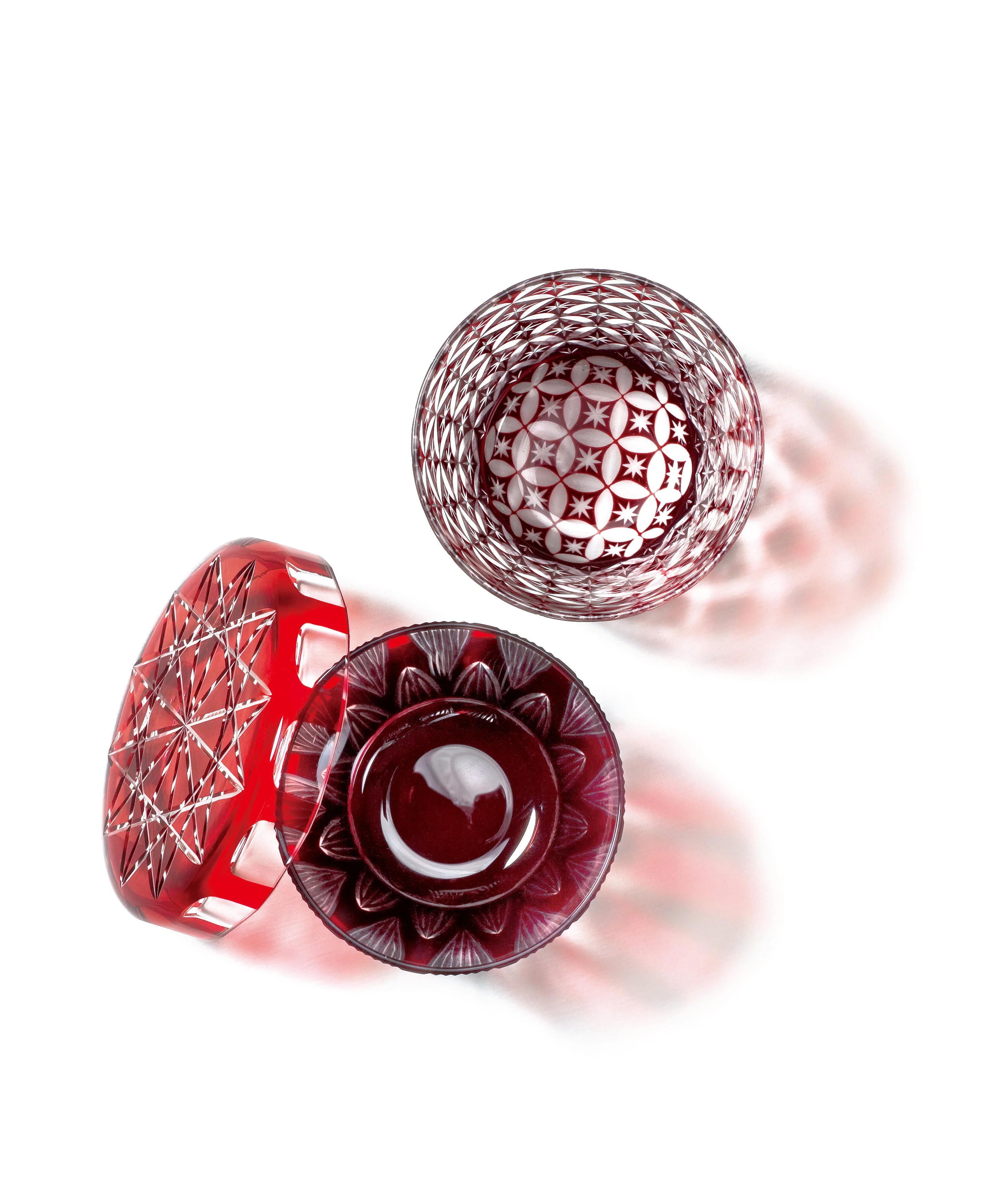 Edo Kiriko Lidded Glass - Image 3