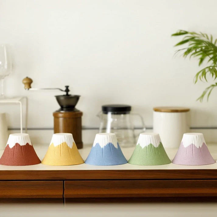 Hasami Ware Mt. Fuji Ceramic Coffee Filter Black - Image 3