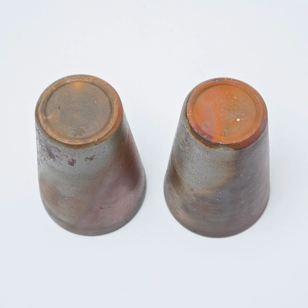 Hozan Kiln Sangiri Bizen Ware Beer Tumbler Set - Image 5