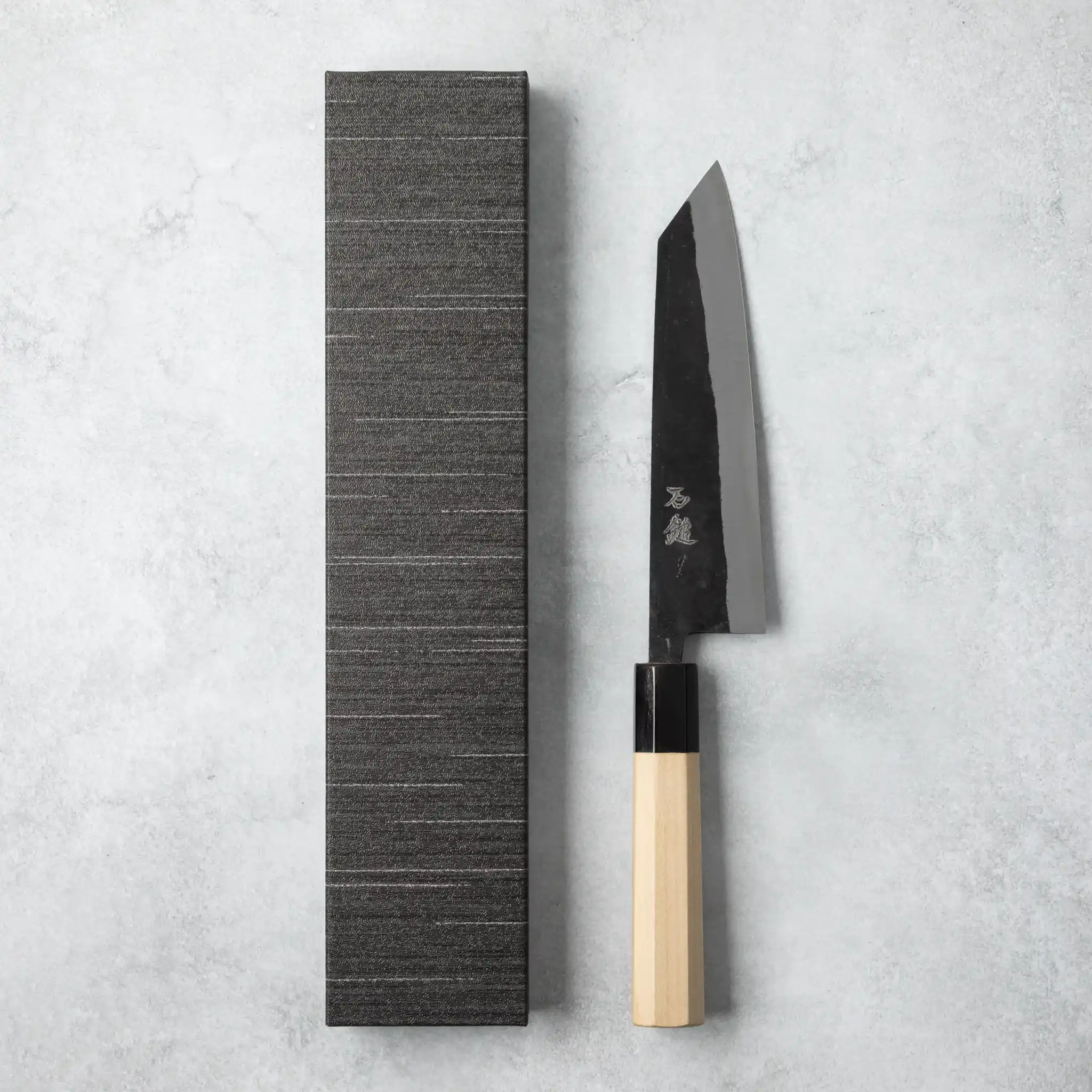 Ishizuchi Blue Steel No.2 Kiritsuke Knife Magnolia Handle - Image 5