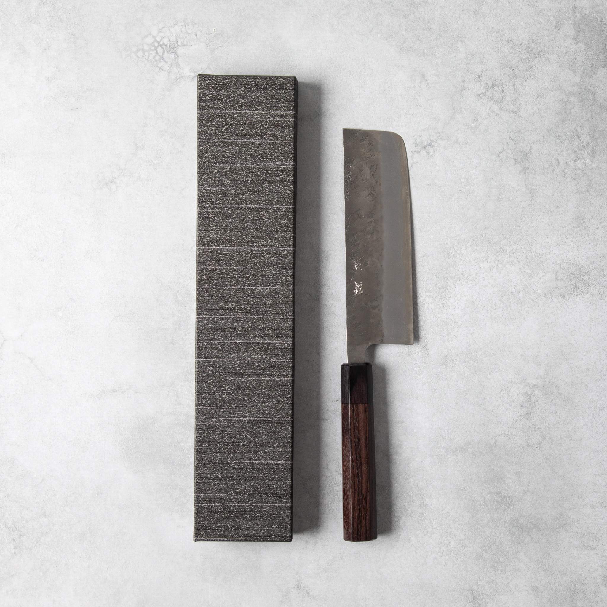 Ishizuchi Silver #3 Nashiji Nakiri Knife - Image 6