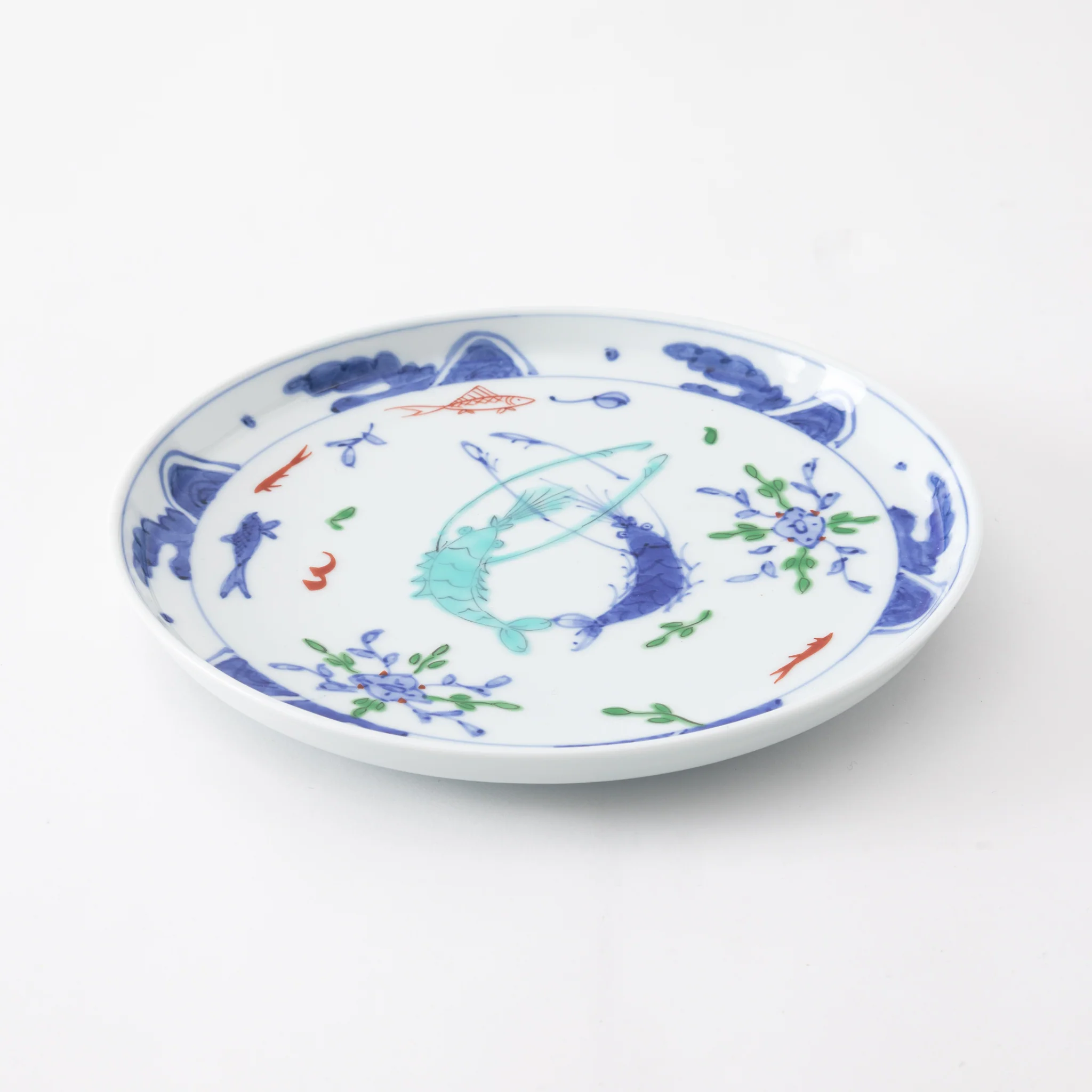 Keizan Kiln Arita Twin Lobster Round Dish - Image 4