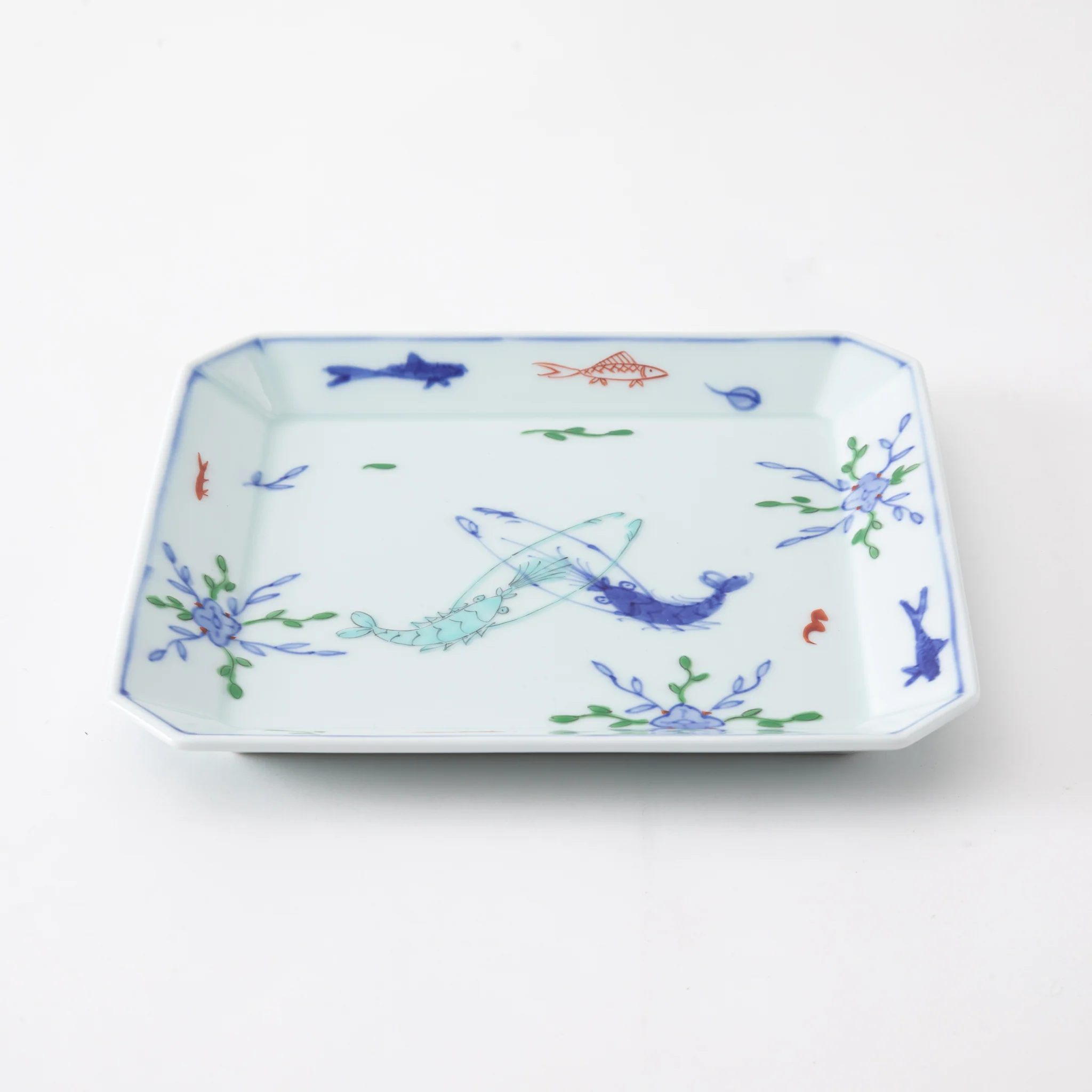 Keizan Kiln Arita Twin Lobster Square Dish - Image 4