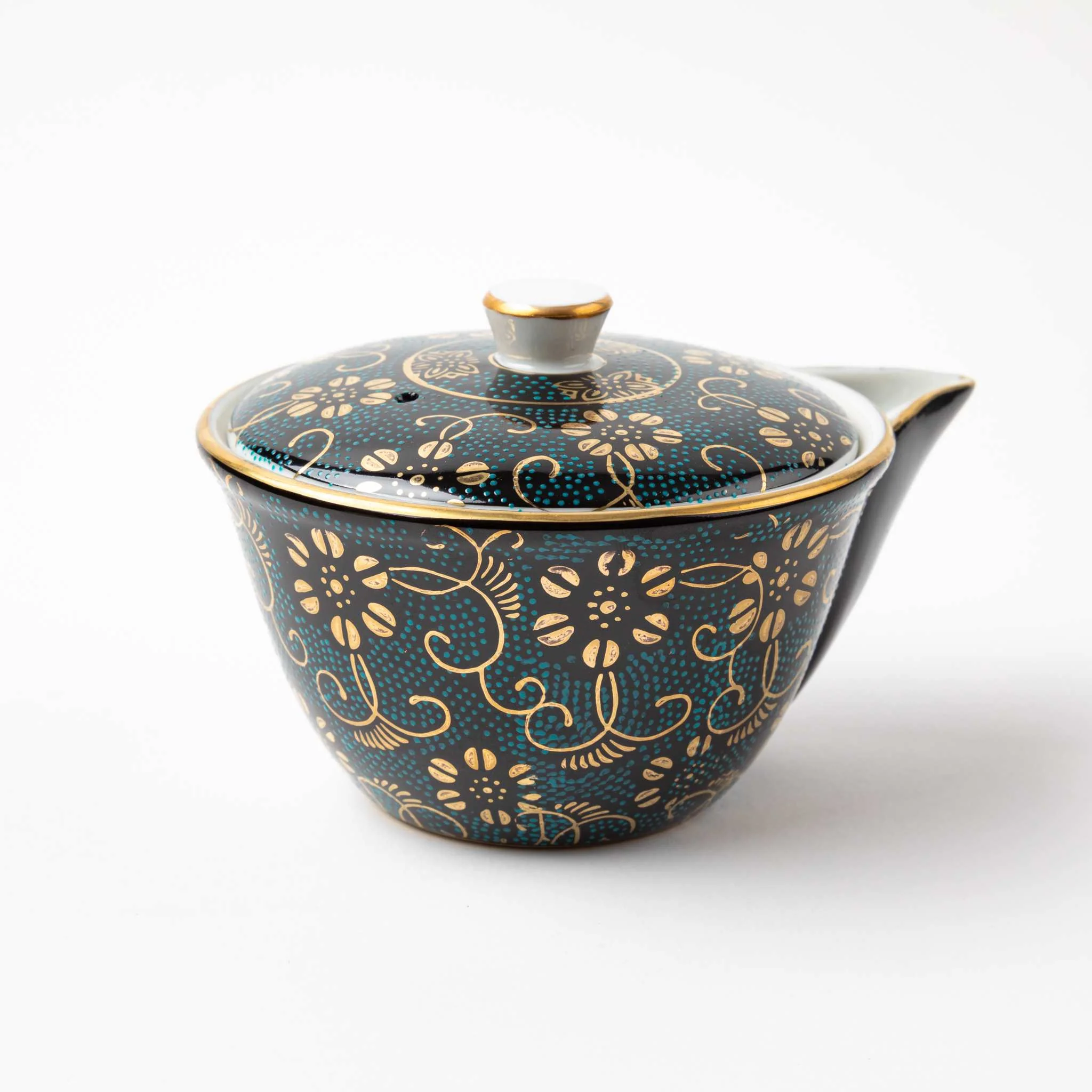 Kutani Aochibu Tessen Tea Set - Image 5