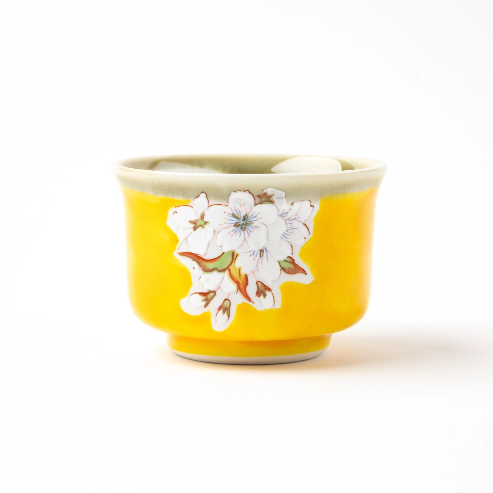Kutani Yoshidaya Bird on Cherry Blossom Sake Set - Image 3