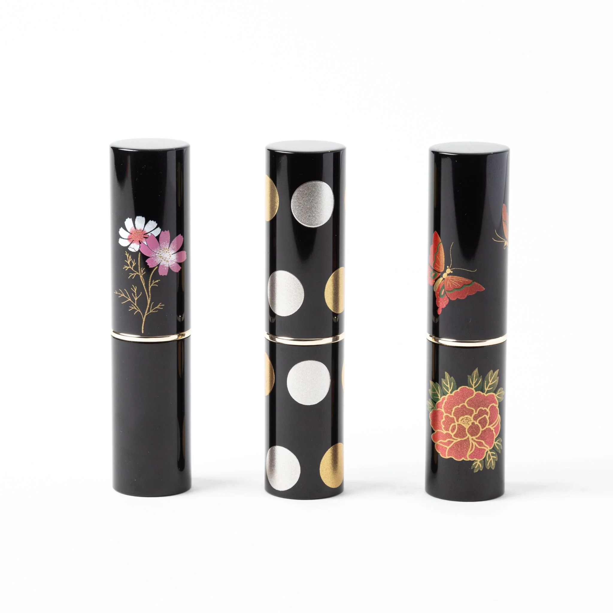 Maki-e 4-in-1 Multi-Use Portable Brush (Peony and Butterfly) - Image 5