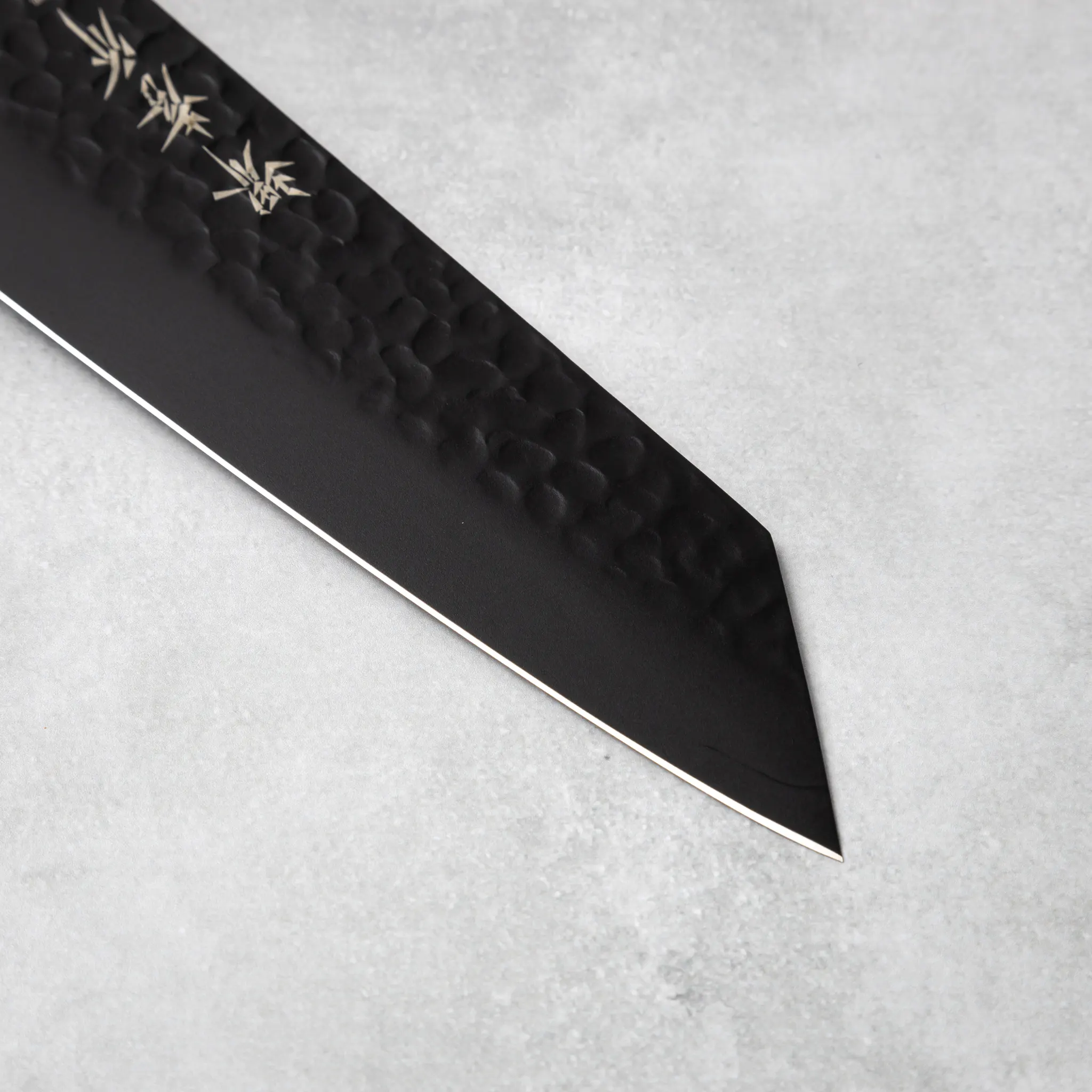 Sakai Takayuki Kurokage VG10 Kengata Chef Knife Green Handle - Image 4