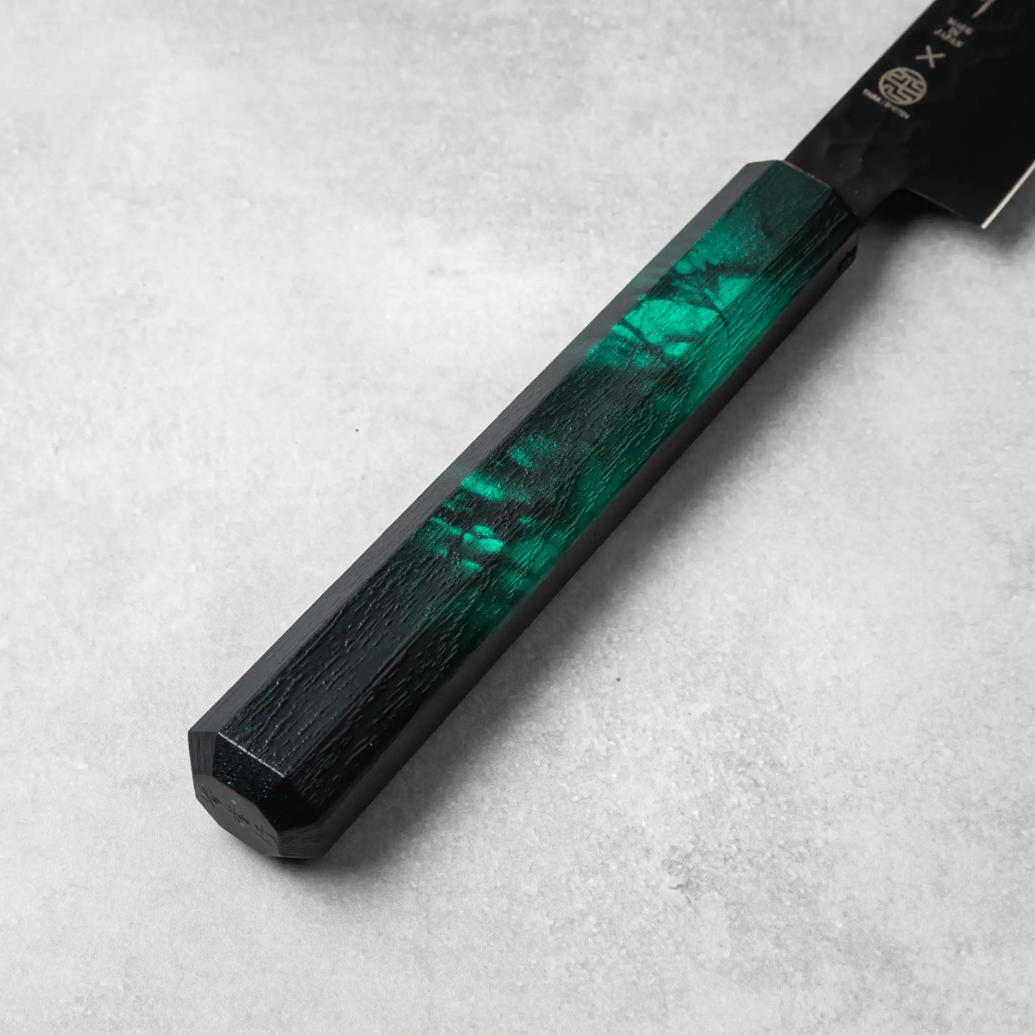 Sakai Takayuki Kurokage VG10 Petty Knife Green Handle - Image 3
