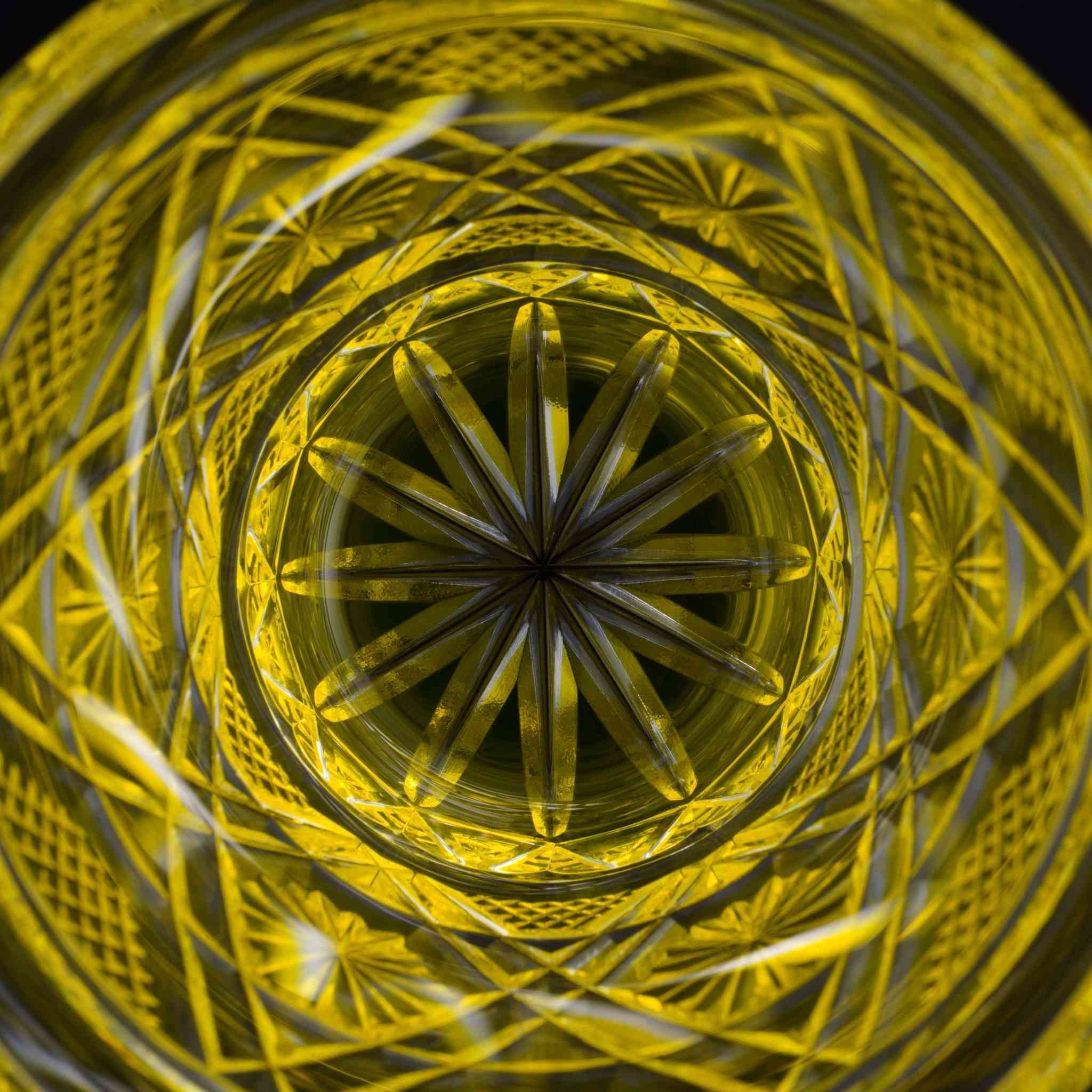 Satsuma Kiriko Sake Glass Yellow - Image 4