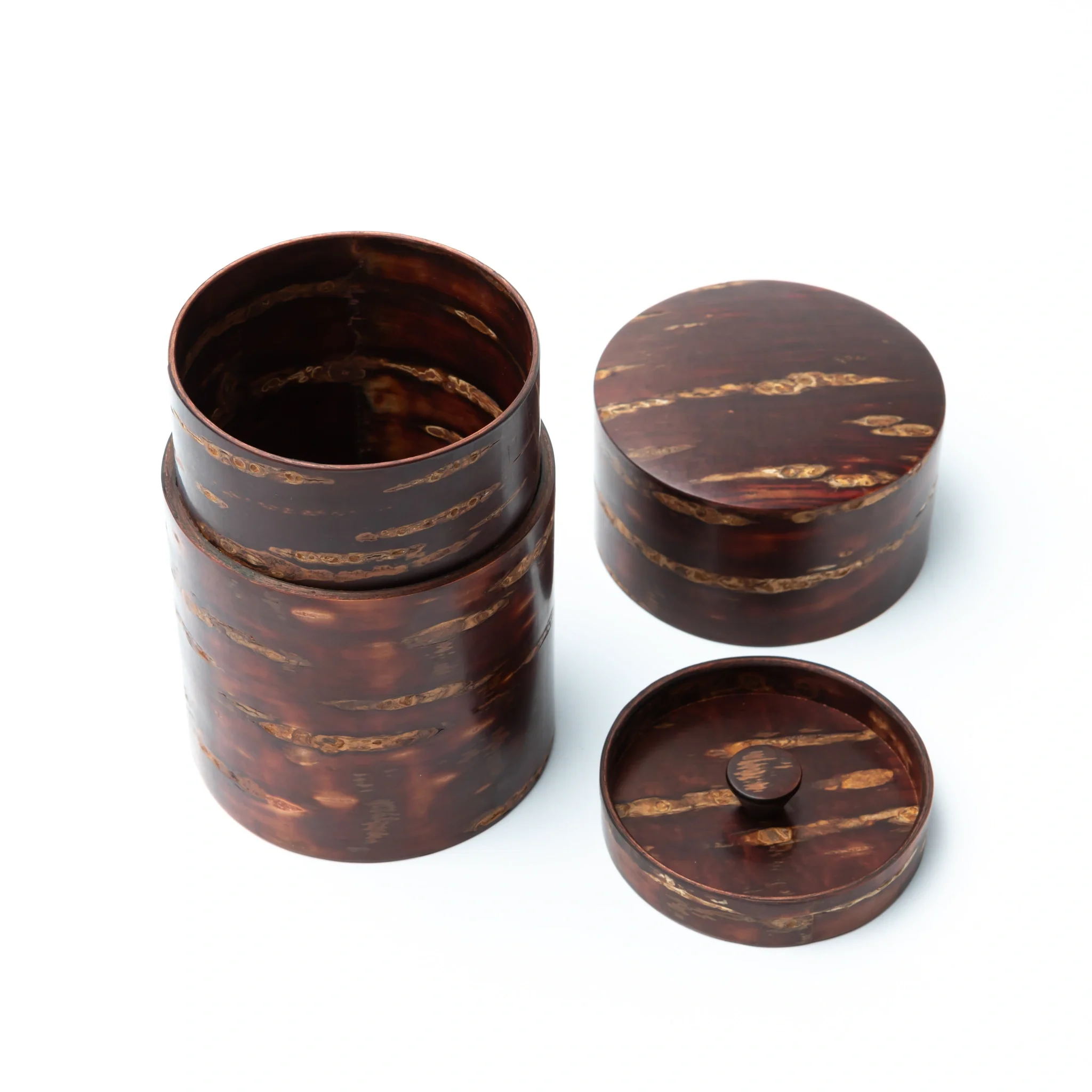 Shizuka-zakura Cherry Bark Tea Canister Set - Image 7