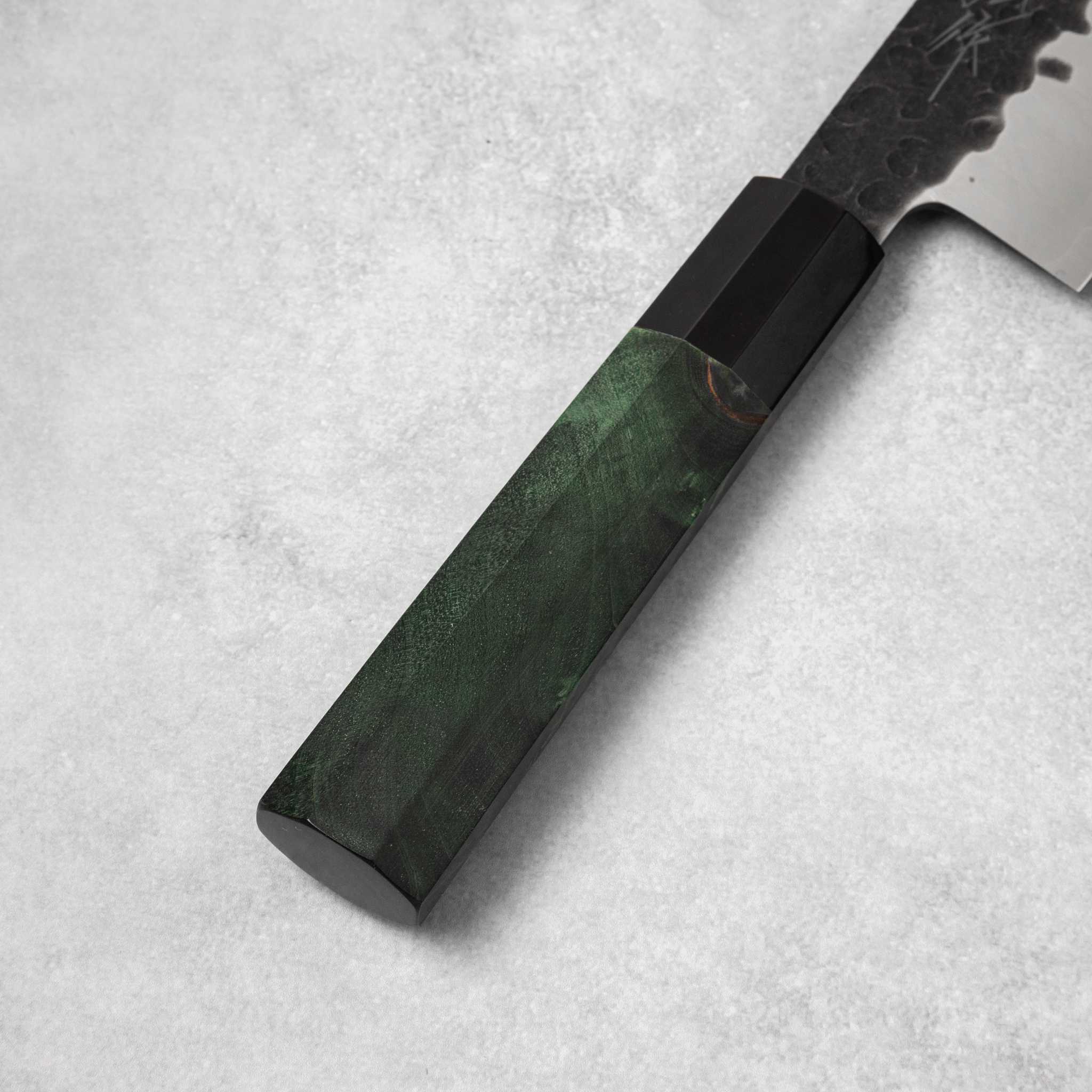 Yamawaki MO-V Kuro Tsuchime Nakiri Knife - Image 4