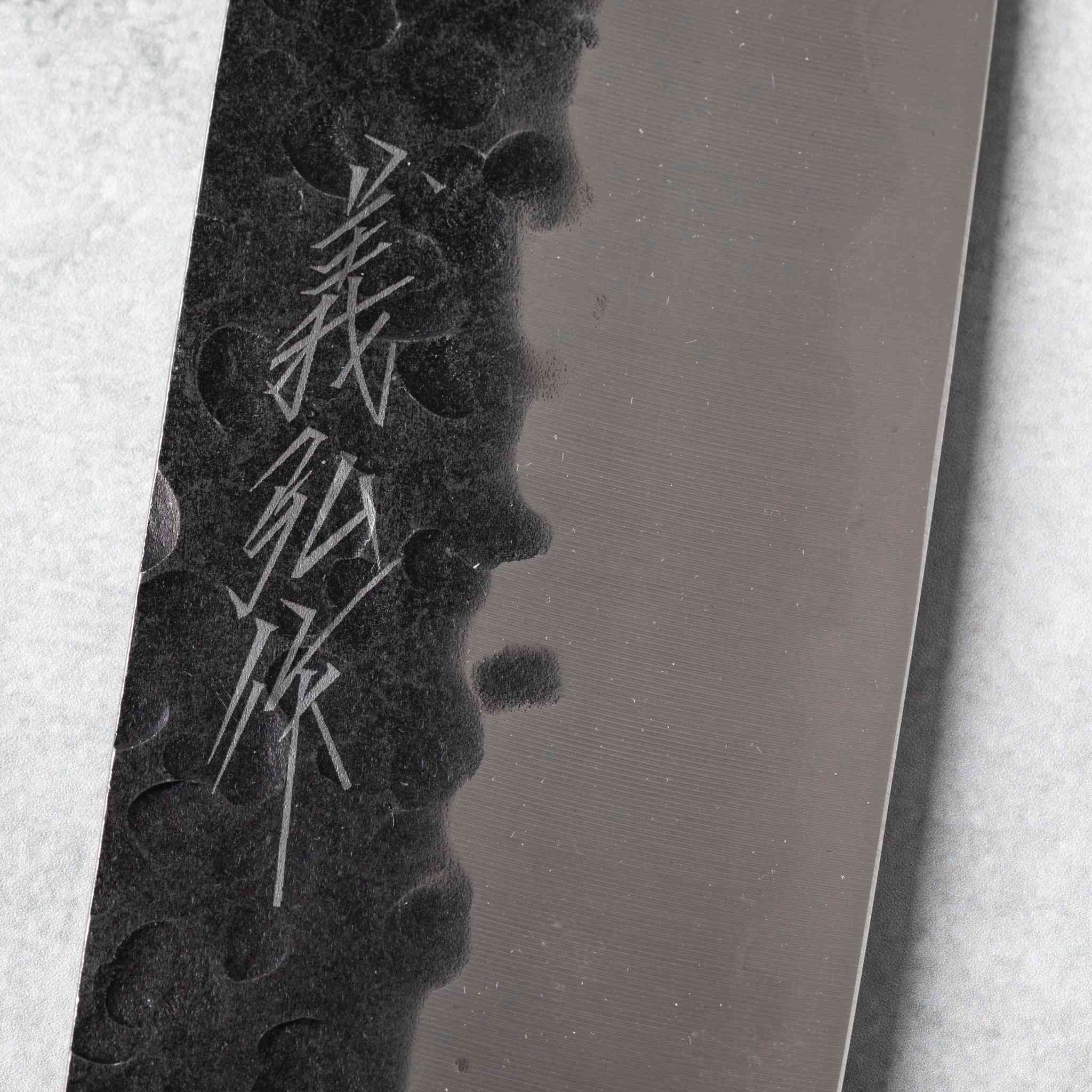 Yamawaki MO-V Kuro Tsuchime Nakiri Knife - Image 5