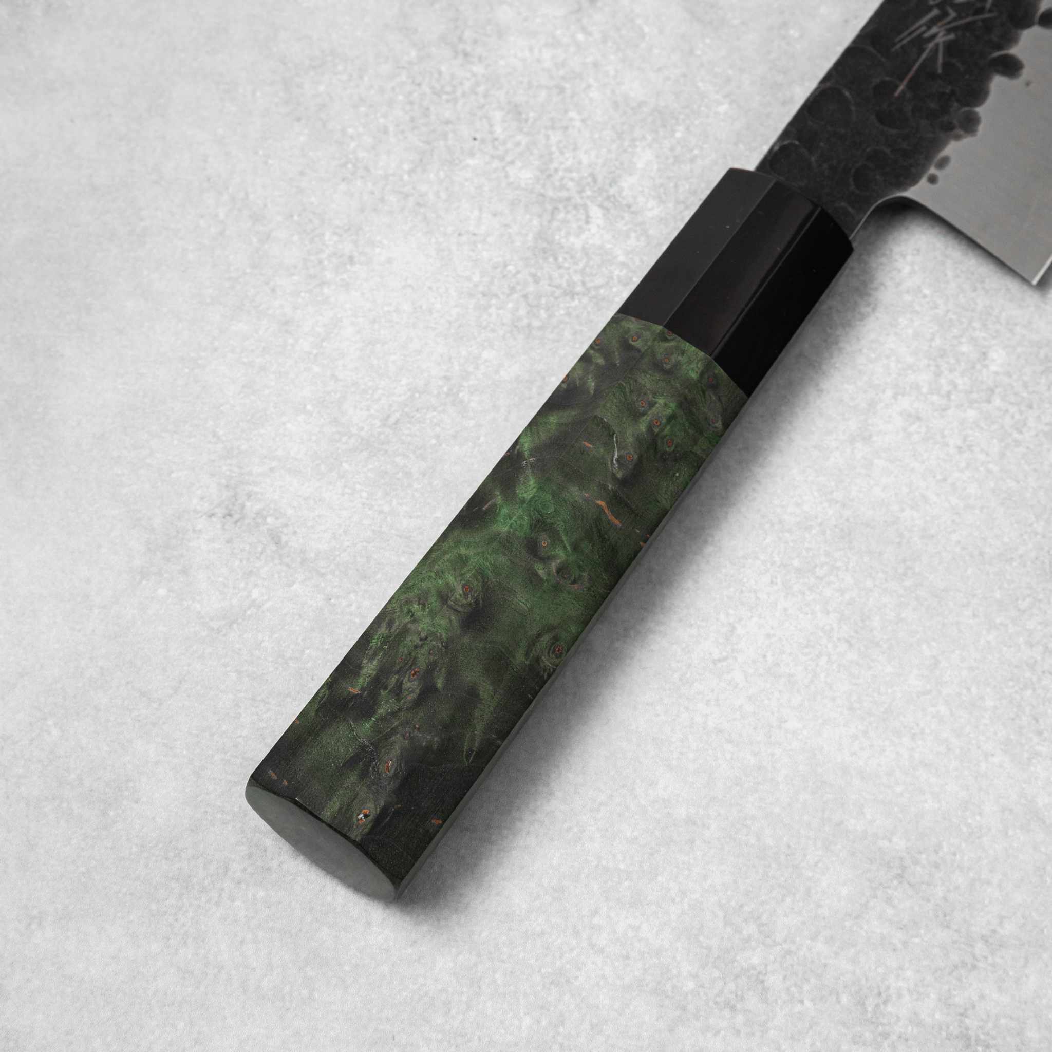 Yamawaki MO-V Kuro Tsuchime Santoku Knife - Image 4